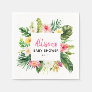 Summer Party Tropical Baby Dusche Papier Napkin Serviette