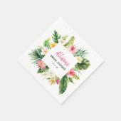 Summer Party Tropical Brautparty Paper Napkin Serviette (Ecke)