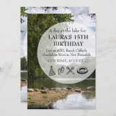 Summer Partys Birthday Wiedersehen Einladung (Vorne/Hinten)