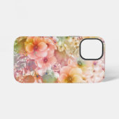 Summer Pastel Cosmos Muster iPhone Hülle (Rückseite (Horizontal))
