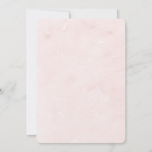 Summer Pastel Florals Wedding Einladung (Rückseite)