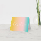 Summer Pastel Gradient | Name des Personalisierten (Vorderseite)