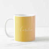Summer Pastel Gradient | Name des Personalisierten Kaffeetasse (Links)