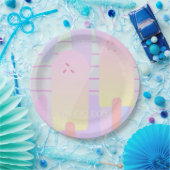 Summer Pastel Ombre Ice Pops Pappteller (Party)