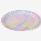 Summer Pastel Ombre Ice Pops Pappteller (Schrägansicht)