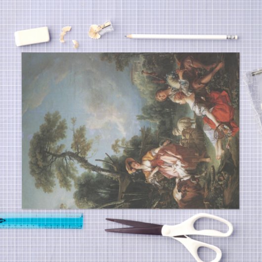 Summer Pastoral von Francois Boucher Seidenpapier (Handwerk)