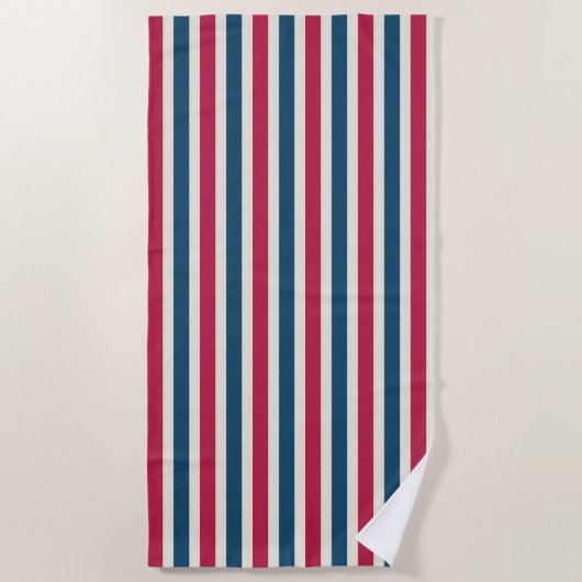 Summer Patriotic Beach Pool Handtuchreise Geschenk Strandtuch (Vorderseite)
