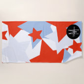 Summer Patriotic Jumbo Stars Strandtuch (Vorderseite)