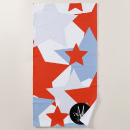 Summer Patriotic Jumbo Stars Strandtuch