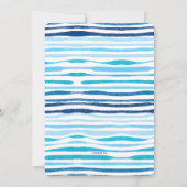 Summer Pattern Baby Dusche Einladung (Rückseite)