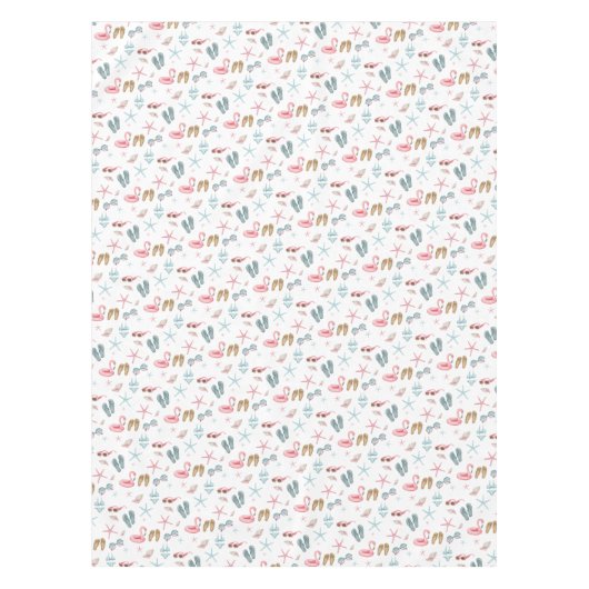 Summer Pattern Beach Tischdecke (Vorderseite)