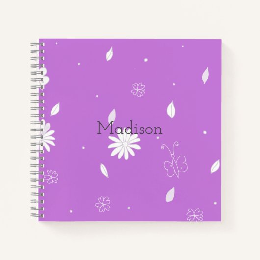 Summer Pattern Notebook Notizblock (Vorderseite)