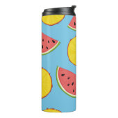Summer pattern with pineapple and watermelonart,ba thermosbecher (Nach links gedreht)