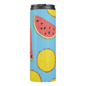 Summer pattern with pineapple and watermelonart,ba thermosbecher (Rückseite)
