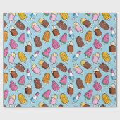 Summer Pattern Wrapping Paper Geschenkpapier (Flach)