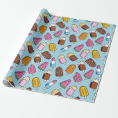 Summer Pattern Wrapping Paper Geschenkpapier (Ungerollt)