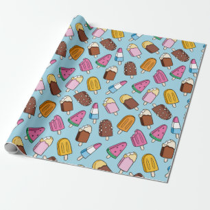 Summer Pattern Wrapping Paper Geschenkpapier