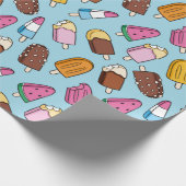 Summer Pattern Wrapping Paper Geschenkpapier (Ecke)