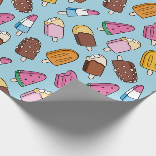 Summer Pattern Wrapping Paper Geschenkpapier (Ecke)