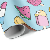 Summer Pattern Wrapping Paper Geschenkpapier (Rolleneckpunkt)