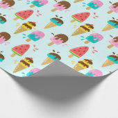 Summer Pattern Wrapping Paper Geschenkpapier (Ecke)