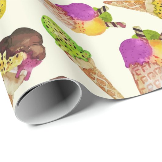 Summer Pattern Wrapping Paper Geschenkpapier (Rolleneckpunkt)