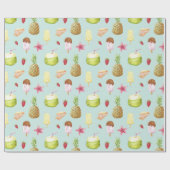 Summer Pattern Wrapping Paper Geschenkpapier (Flach)