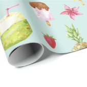 Summer Pattern Wrapping Paper Geschenkpapier (Rolleneckpunkt)
