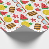 Summer Pattern Wrapping Paper Geschenkpapier (Ecke)