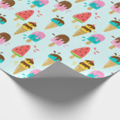 Summer Pattern Wrapping Paper Geschenkpapier (Ecke)