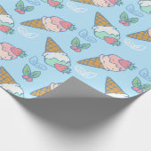Summer Pattern Wrapping Paper Geschenkpapier (Ecke)