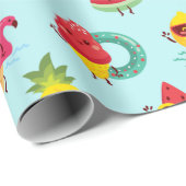 Summer Pattern Wrapping Paper Geschenkpapier (Rolleneckpunkt)
