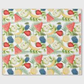 Summer Pattern Wrapping Paper Geschenkpapier (Flach)