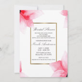 Summer Peach Coral Wasserfarbe Brautparty Einladung (Vorderseite)