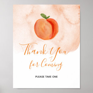 Summer Peach Danke, dass Sie kommen Poster