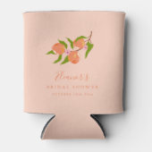 Summer Peach Fruit Boho Bridal Shower Favor Dosenkühler (Vorderseite)