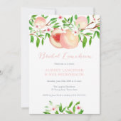 Summer Peaches Bridal Luncheon Karten (Vorderseite)