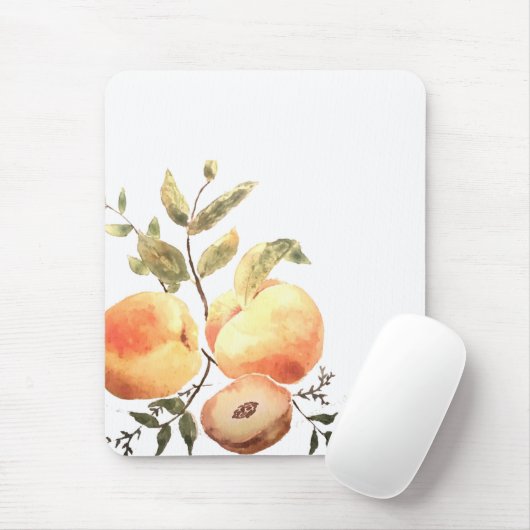 Summer Peaches Mouse Pad Mousepad (Mit Mouse)
