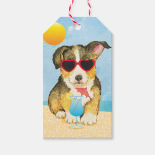 Summer Pembroke Welsh Corgi Geschenkanhänger