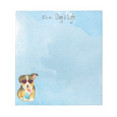 Summer Pembroke Welsh Corgi Notizblock (Vorderseite)