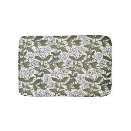 Summer Periwinkle Blume Hübsch Elegantes Flora Badematte (Vorderseite)