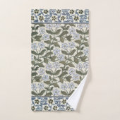 Summer Periwinkle Blume Hübsch Elegantes Flora Badhandtuch Set (Handtuch)