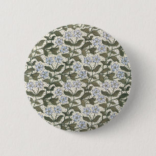 Summer Periwinkle Blume Hübsch Elegantes Flora Button