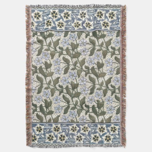 Summer Periwinkle Blume Hübsch Elegantes Flora Decke (Vorderseite Vertikal)