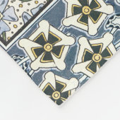 Summer Periwinkle Blume Hübsch Elegantes Flora Fleecedecke (Ecke)