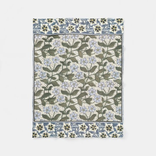 Summer Periwinkle Blume Hübsch Elegantes Flora Fleecedecke (Vorderseite)