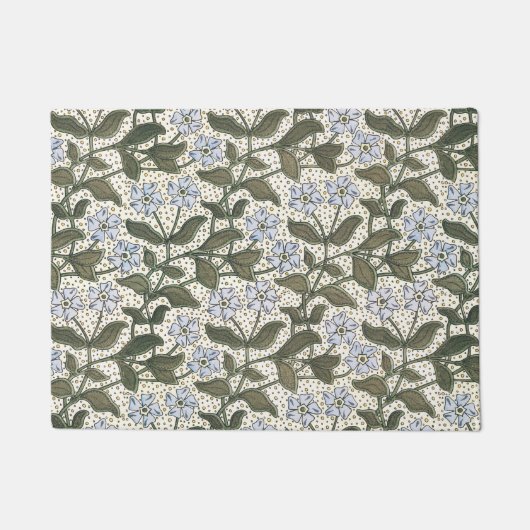 Summer Periwinkle Blume Hübsch Elegantes Flora Fußmatte (Vorderseite)