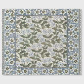 Summer Periwinkle Blume Hübsch Elegantes Flora Geschenkpapier (Flach)