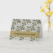 Summer Periwinkle Blume Hübsch Elegantes Flora Karte (Gelbe Blume)