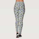 Summer Periwinkle Blume Hübsch Elegantes Flora Leggings (Rückseite)